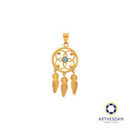 Arthesdam Jewellery 916 Gold Dreamcatcher with Evil Eye Pendant