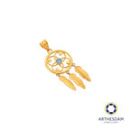 Arthesdam Jewellery 916 Gold Dreamcatcher with Evil Eye Pendant