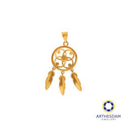 Arthesdam Jewellery 916 Gold Dreamcatcher with Evil Eye Pendant