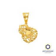 Arthesdam Jewellery 916 Gold Net Gourd Pendant