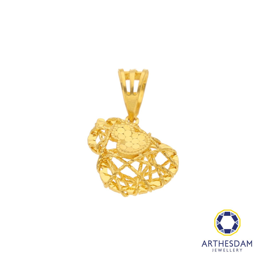 Arthesdam Jewellery 916 Gold Net Gourd Pendant