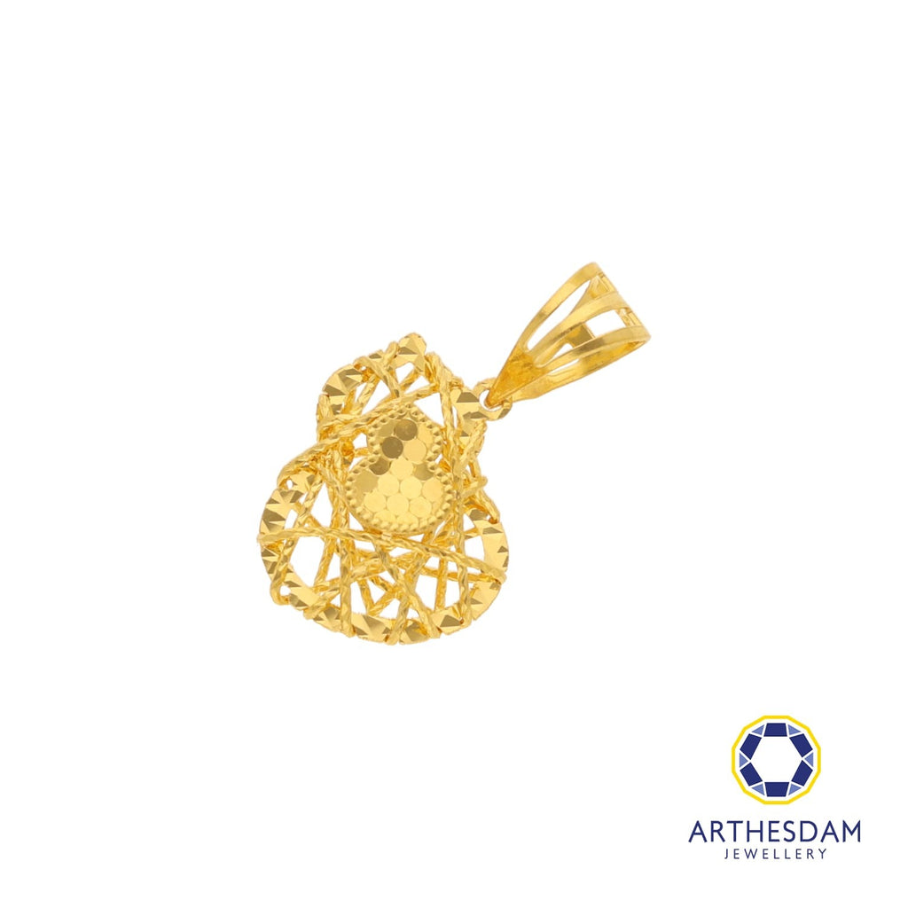 Arthesdam Jewellery 916 Gold Net Gourd Pendant