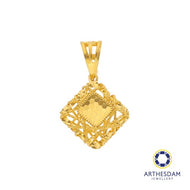 Arthesdam Jewellery 916 Gold Net Diamond Pendant