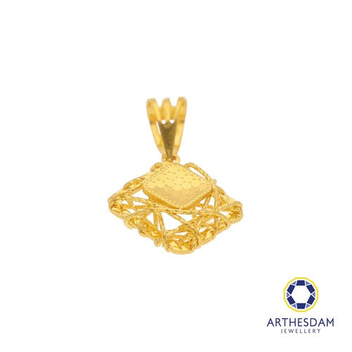 Arthesdam Jewellery 916 Gold Net Diamond Pendant