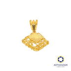 Arthesdam Jewellery 916 Gold Net Diamond Pendant