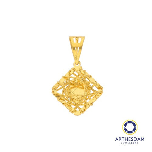 Arthesdam Jewellery 916 Gold Net Diamond Pendant