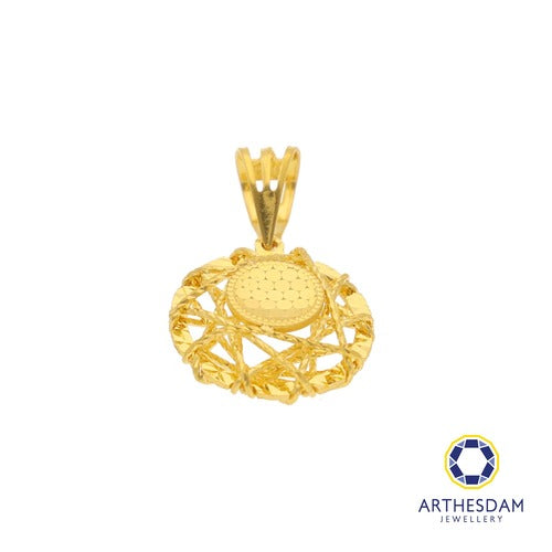 Arthesdam Jewellery 916 Gold Net Round Pendant
