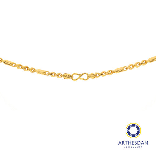 Arthesdam Jewellery 916 Gold Shell with Tube Chain