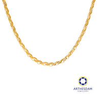 Arthesdam Jewellery 916 Gold S Leaf Design Chain