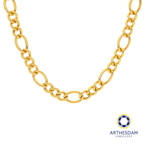 Arthesdam Jewellery 916 Gold Thick Figaro Cowboy Chain
