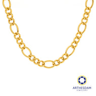 Arthesdam Jewellery 916 Gold Thick Figaro Cowboy Chain