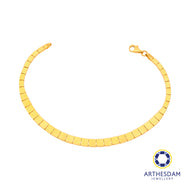 Arthesdam Jewellery 916 Gold Square Snake Bracelet