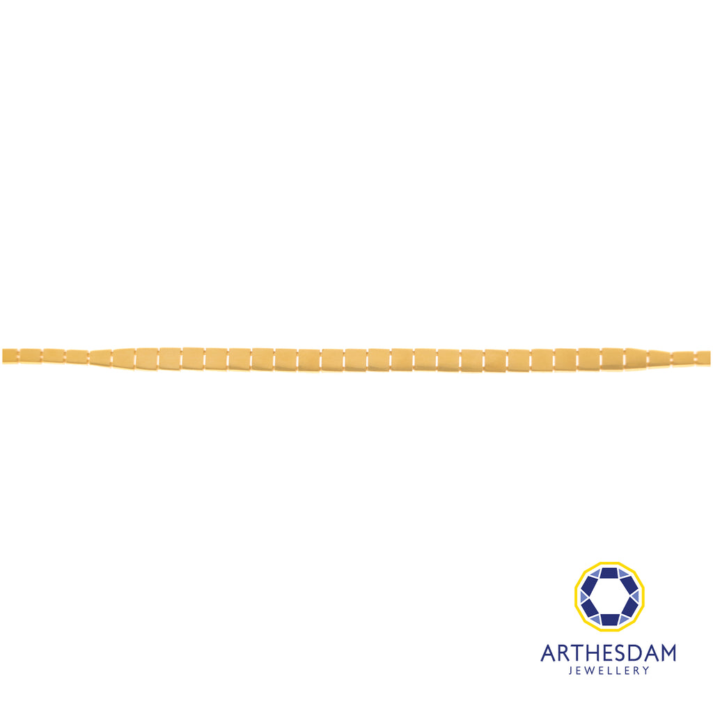 Arthesdam Jewellery 916 Gold Square Snake Bracelet
