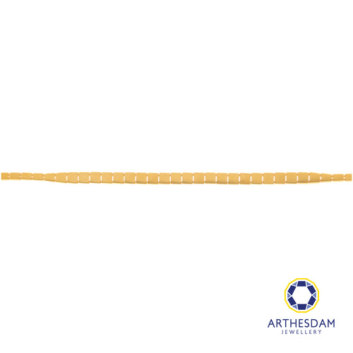 Arthesdam Jewellery 916 Gold Square Snake Bracelet