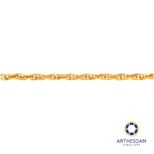 Arthesdam Jewellery 916 Gold Triple Link Interlock Bracelet