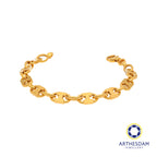 Arthesdam Jewellery 916 Gold Marina Thick Lock Bracelet