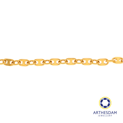 Arthesdam Jewellery 916 Gold Marina Thick Lock Bracelet