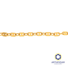 Load image into Gallery viewer, Arthesdam Jewellery 916 Gold Marina Thick Lock Bracelet
