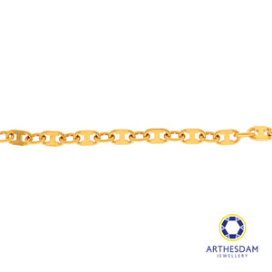 Arthesdam Jewellery 916 Gold Marina Thick Lock Bracelet