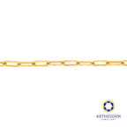 Arthesdam Jewellery 916 Gold Classic Thick Paper Clip Bracelet