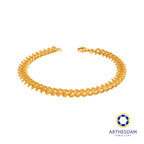Arthesdam Jewellery 916 Gold Cowboy x Net Bracelet