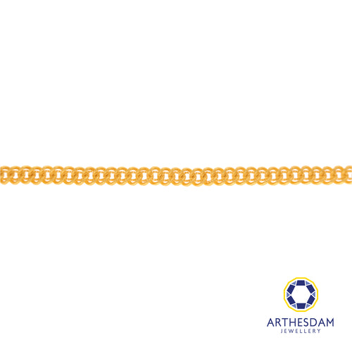 Arthesdam Jewellery 916 Gold Cowboy x Net Bracelet