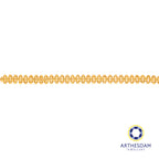 Arthesdam Jewellery 916 Gold Triple Disco Ball with Evil Eye Bracelet