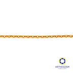 Arthesdam Jewellery 916 Gold Thick Square Link Bracelet