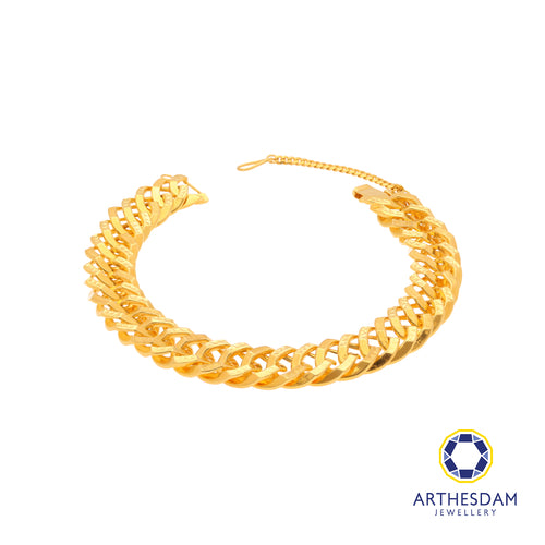Arthesdam Jewellery 916 Gold Hollow Cowboy Fishtail Bracelet