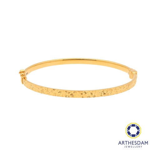 Arthesdam Jewellery 916 Gold Sui Sui Bing Glitter Round Bangle