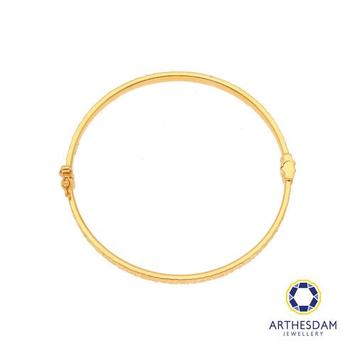 Arthesdam Jewellery 916 Gold Sui Sui Bing Glitter Round Bangle
