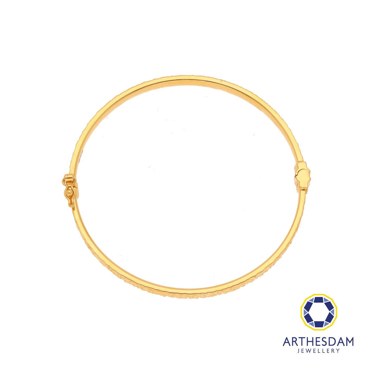 Arthesdam Jewellery 916 Gold Sui Sui Bing Glitter Round Bangle