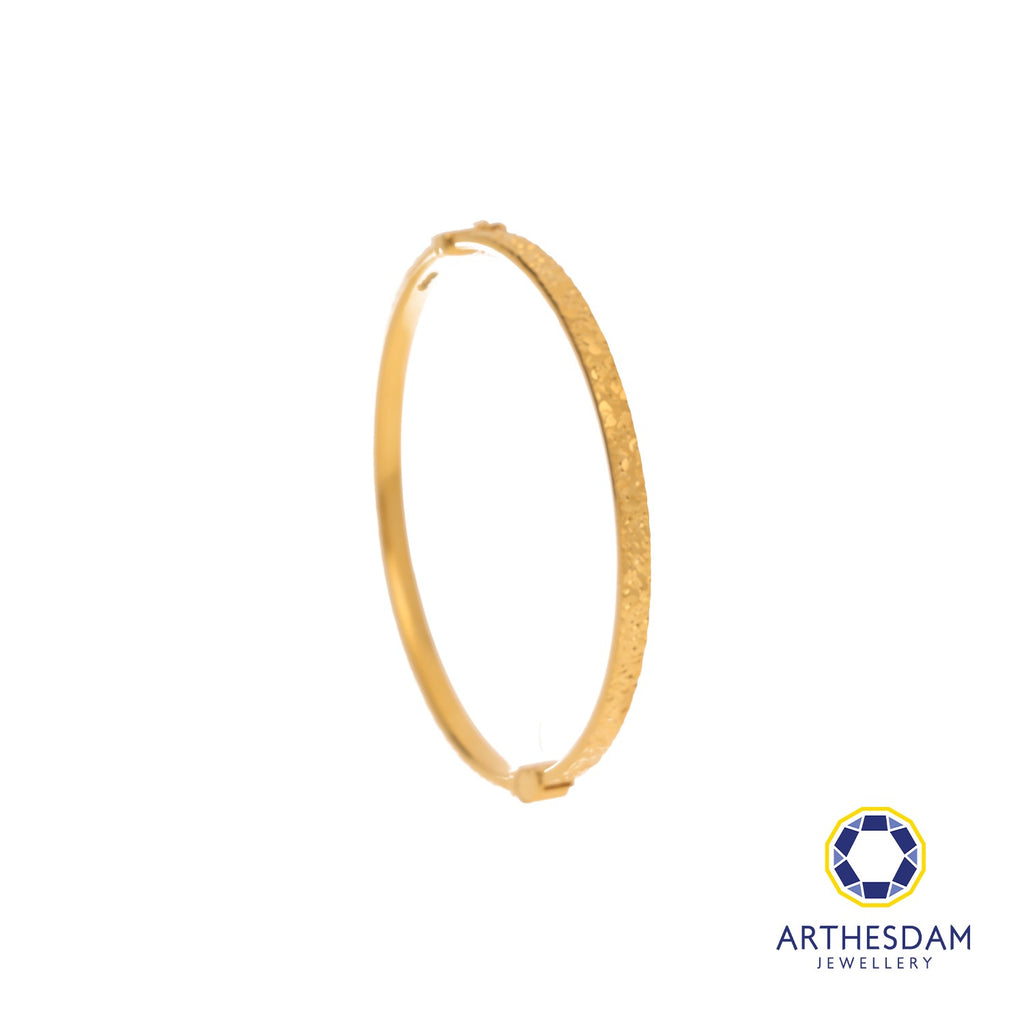 Arthesdam Jewellery 916 Gold Sui Sui Bing Glitter Round Bangle