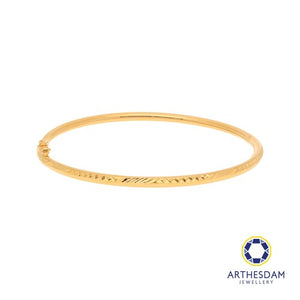 Arthesdam Jewellery 916 Gold Sui Sui Bing Glitter Round Bangle
