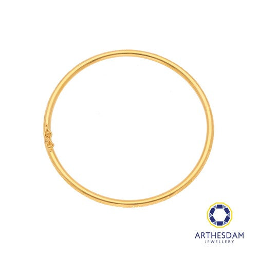 Arthesdam Jewellery 916 Gold Alternate Faceted Round Bangle
