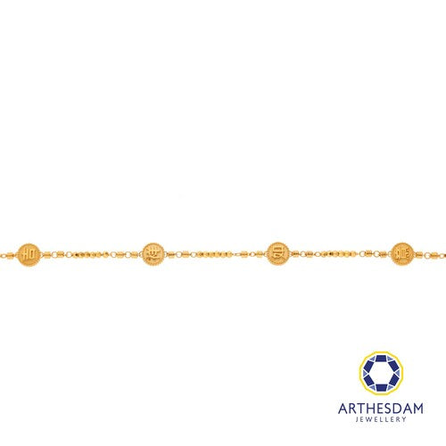 Arthesdam Jewellery 916 Gold Ji Xiang Ru Yi Beaded Bracelet