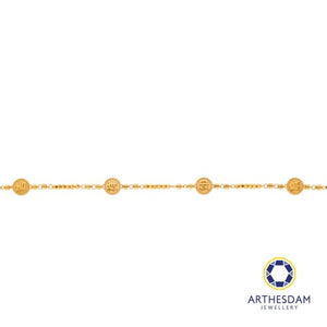 Arthesdam Jewellery 916 Gold Ji Xiang Ru Yi Beaded Bracelet