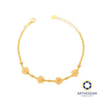 Arthesdam Jewellery 916 Gold Adorable Huo Puo Ke Ai Beaded Bracelet