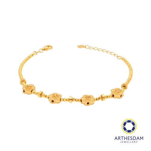 Arthesdam Jewellery 916 Gold Adorable Huo Puo Ke Ai Beaded Bracelet
