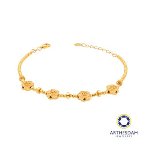 Arthesdam Jewellery 916 Gold Adorable Huo Puo Ke Ai Beaded Bracelet