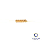 Arthesdam Jewellery 916 Gold Blessing 5 Lucky Coins Bracelet