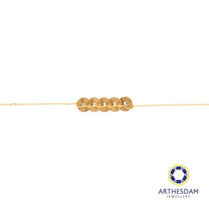 Arthesdam Jewellery 916 Gold Blessing 5 Lucky Coins Bracelet