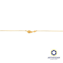 Load image into Gallery viewer, Arthesdam Jewellery 916 Gold Twisted Leaf Necklace

