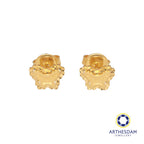 Arthesdam Jewellery 916 Gold Faceted Butterfly Earrings