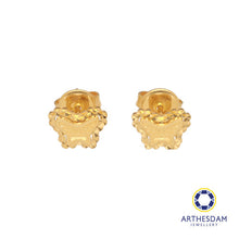 Load image into Gallery viewer, Arthesdam Jewellery 916 Gold Faceted Butterfly Earrings
