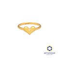 Arthesdam Jewellery 916 Gold Geometric Heart Ring