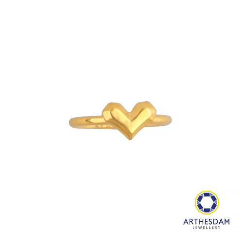 Arthesdam Jewellery 916 Gold Geometric Heart Ring