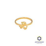 Arthesdam Jewellery 916 Gold Flower Ribbon Ring