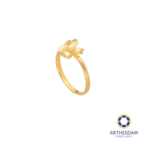 Arthesdam Jewellery 916 Gold Flower Ribbon Ring