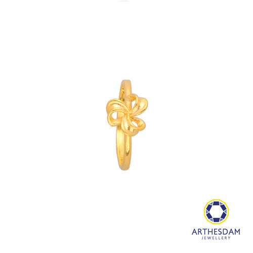Arthesdam Jewellery 916 Gold Flower Ribbon Ring